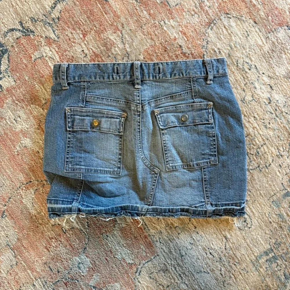 Y2K denim mini skirt  Size 30 waist express utilty mincro summer‎ preppy
